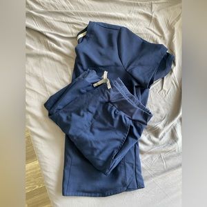 Navy Fabletic Scrub Set